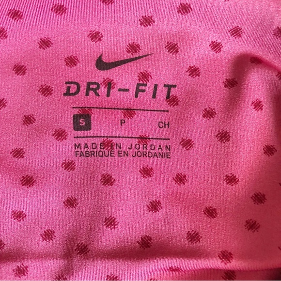 Nike Yoga Pink Dots 7/8 Leggings High Rise New Size S - Picture 5 of 14